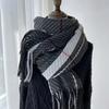 Autumn and Winter Scarf Women's New Imitation Cashmere Plaid Shawl Thickened Scarf