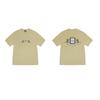 Mens Oversized Cotton Tee With Bold Letter Print Casual Short Sleeve T-Shirt Youth Streetwear