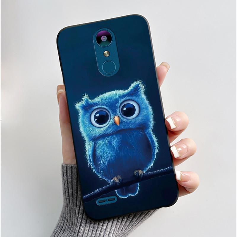 Для LG K8 (2018)/LG K9 2018 Мягкий Силиконовый Черный Чехол Вирусный Стиль Рисунок Мультяшный Кролик, Король Драконов Кролик Чехол