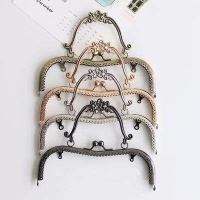 Мини металлический каркас для кошелька с замком-поцелуем Фурнитура для сумок Винтажный каркас-застежка для кошелька Замок-поцелуй для сумки Ручка Аксессуары для сумок