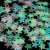 100pcs 3D Star Fluorescent Night Light Stickers Glow In the Dark Wall Stickers Bedroom Decorations for Children Kids Boys Girls Room