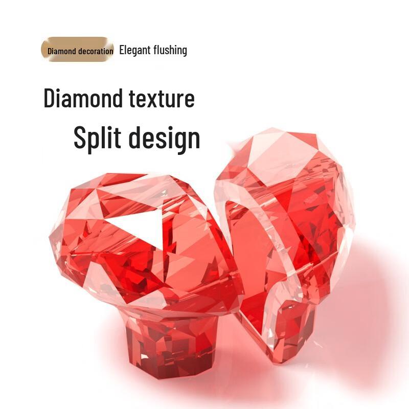 Universal Love Heart Toilet Flush Button