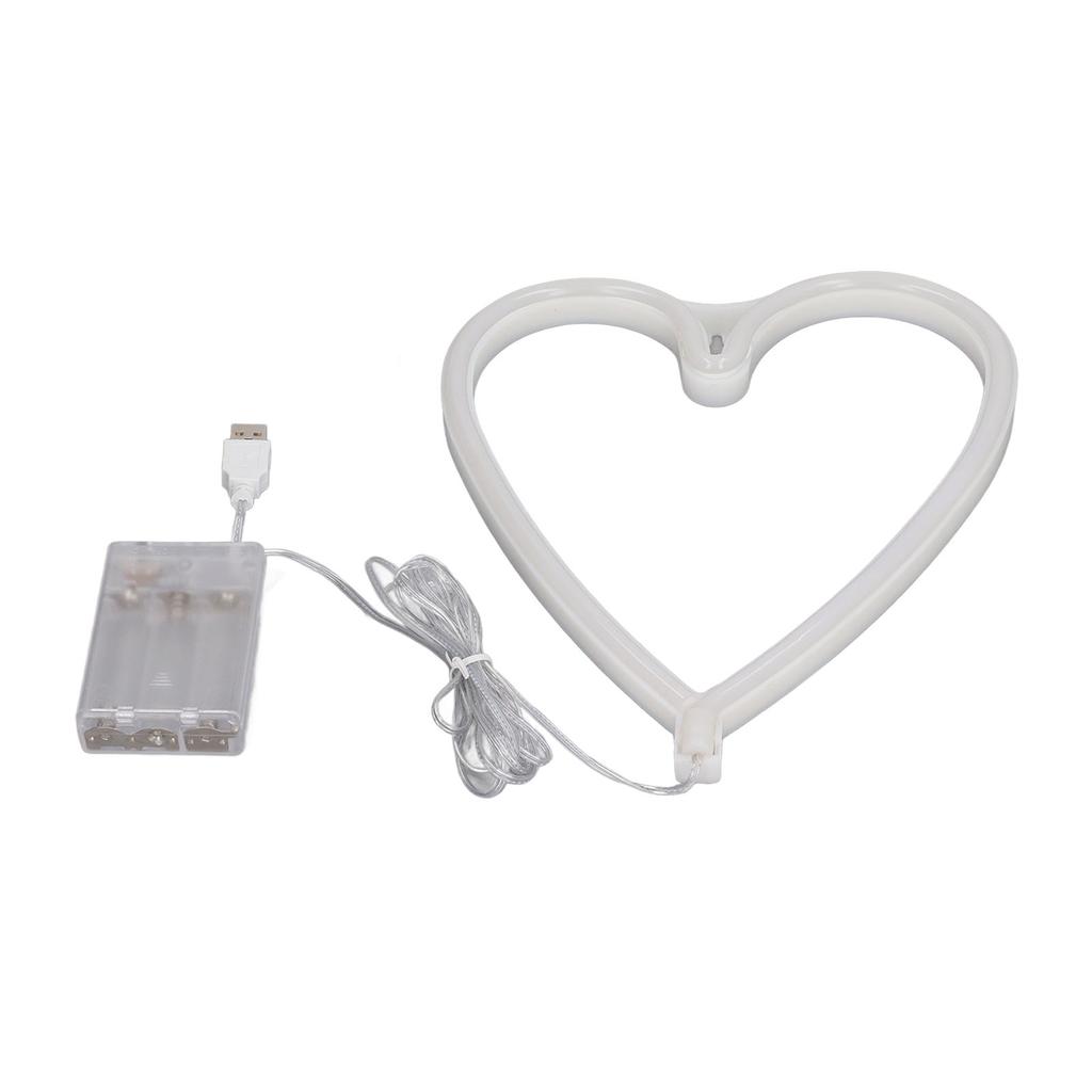 LED Neon Light Heart Shaped Colorful Neon Lights Proposal Birthday Scene Light Decorations