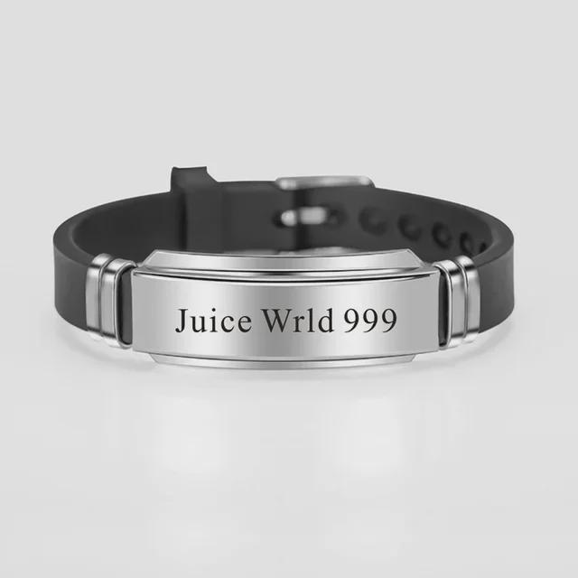 Juice WRLD Rapper Laser-Engraved Stainless Steel Fashion Bracelet