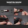 ·Zinc Alloy Lanyard Car Keyring Key Cover Accessories For VW Touareg Arteon CC Passat Golf Polo e-up! ID.3 ID.5 ID.4 ID.7 JettaNB1
