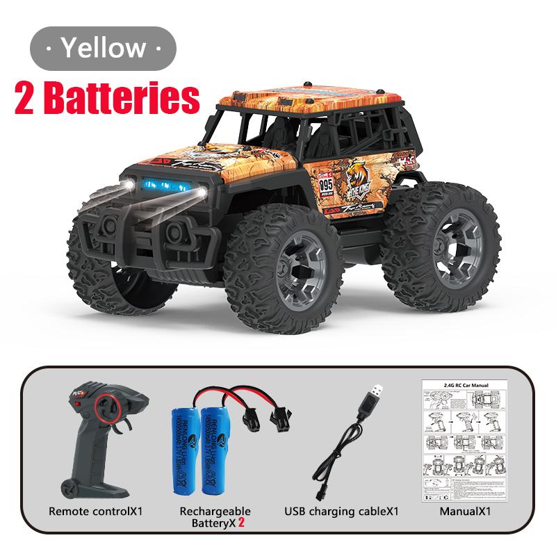 2.4G RC Car Electric Drive Off-Road Big Wheel High Speed Purple Remote Control Trucks Toys для девочек и детей