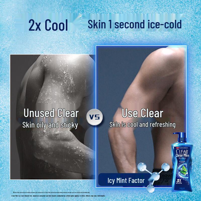 Clear Men's Refreshing & Oil Control Shower Gel Set