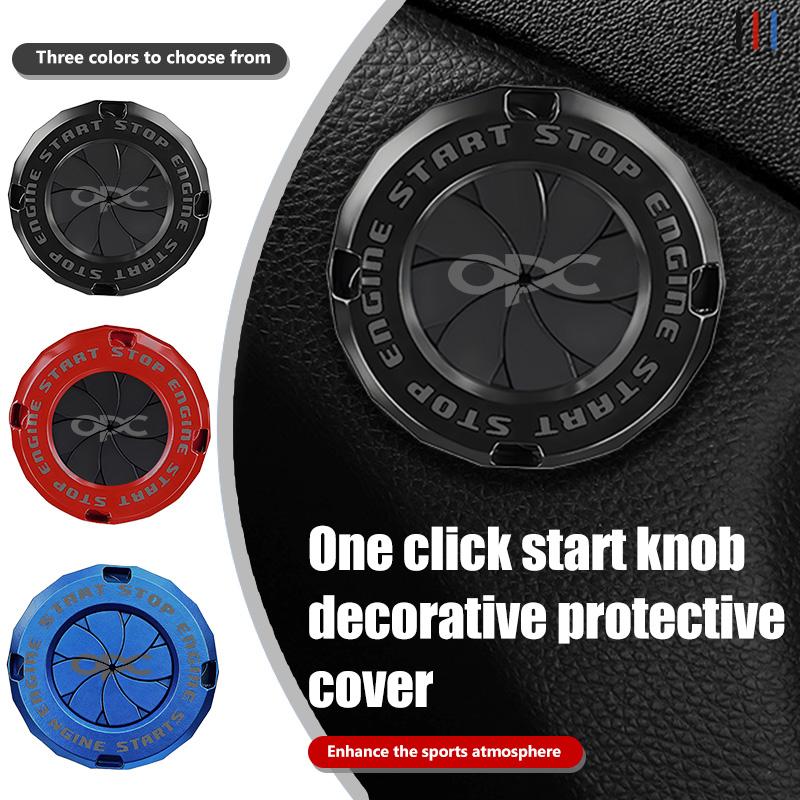 AAAYQ1 For Opel Car Keyless Start Cover Ignition Button Decorative Ring Astra H K J G Corsa E D OPC Insignia B Vectra Mokka