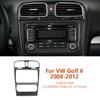 Для Volkswagen VW Golf 6 2008-2012 углеродное волокно автомобильный средний выход AC CD регулировка декоративная наклейка автомобильные аксессуары для интерьера