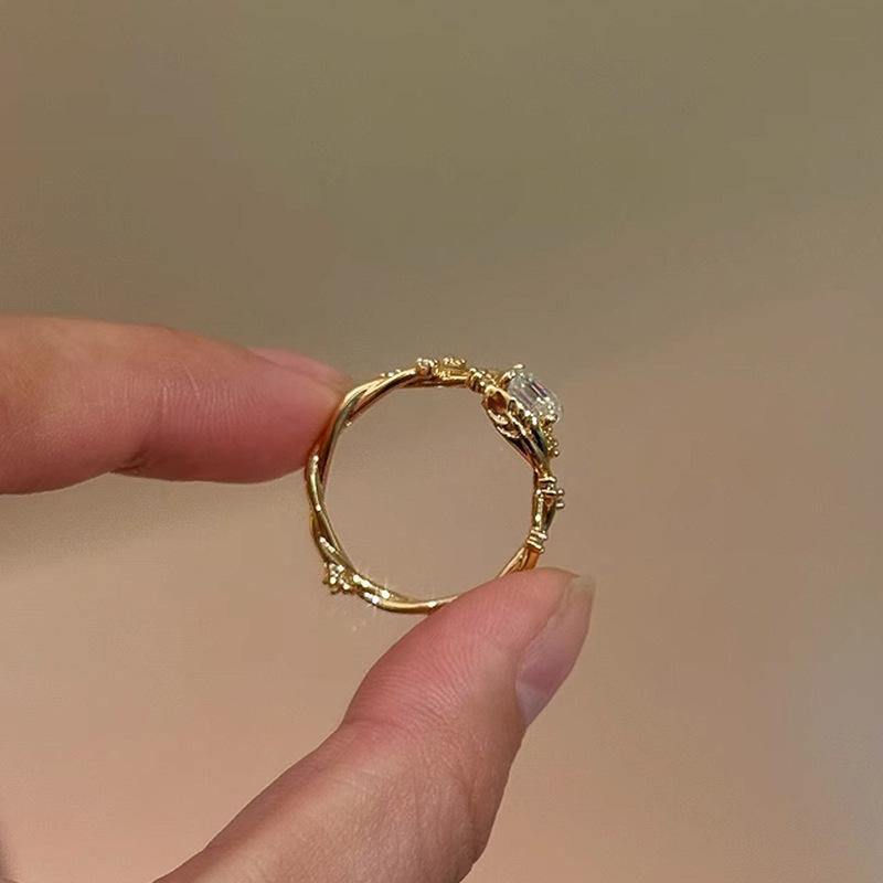 Сверкающее Квадратное Алмазное Женское Кольцо Новинка Моды Красивое и Изысканное Обручальные кольца для женщин Подарок