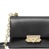 Michael Kors Mk Cece 18 Металлический Логотип Застежка-кнопка Смесь Хлопка Наплечная Сумка Кросс-боди Маленькие Женские Сумки Черный 35F2G0EC5O-BLACK