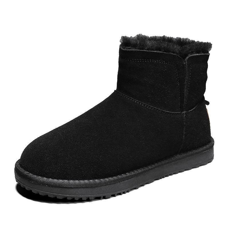 Зимние северные теплые кожаные зимние ботинки летняя мужская мода высокие бархатные хлопковые туфли для отдыха на природе повседневная модная обувь