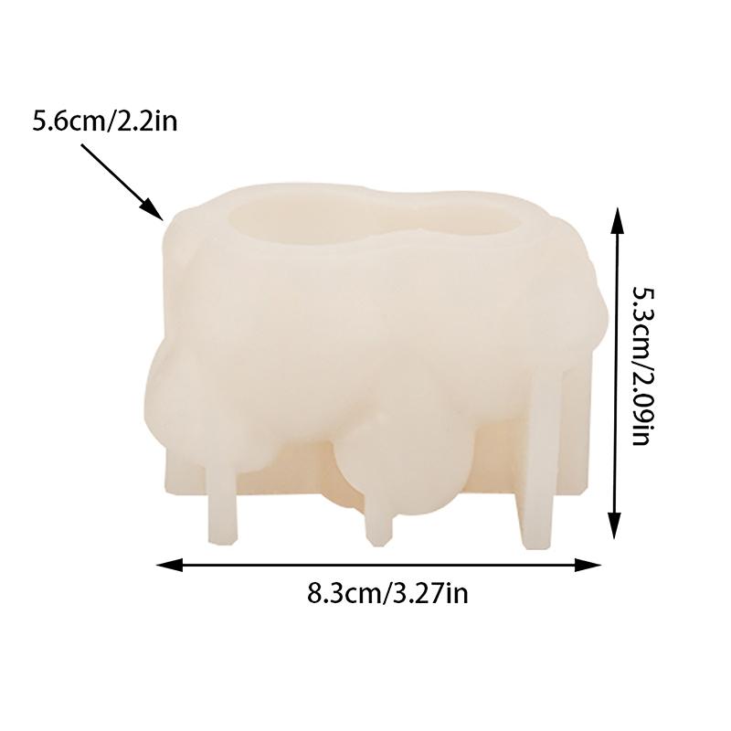 3D замороженная панда подвесная чашка силиконовая форма для напитков форма для льда кошка собака форма для мусса животное торт желе форма для мыла свечи