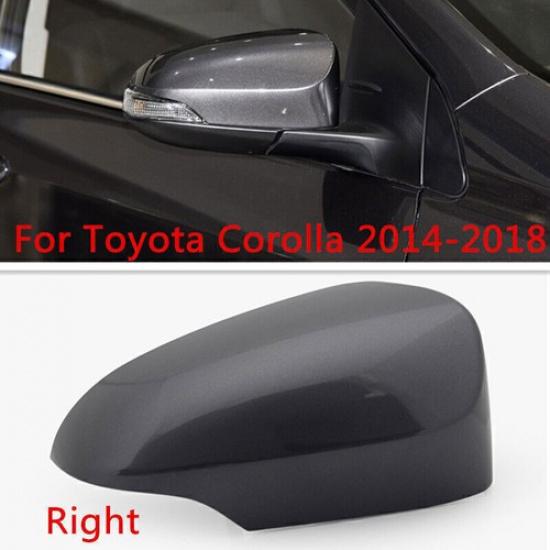Gray Right Side Rearview Mirror Cap Cover Shell Fit For Toyota Corolla 2014-2018