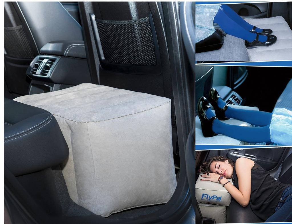 Flypal Подставка для ног 3 уровня, Пуфик, Подушка, Расслабляющий, Самолет, Автомобиль, Путешествия, Портативный, Детский,