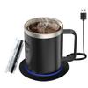Coffee Mug Warmer with Cup and Lid Auto Heat 131-149 Fahrenheit  Intelligent Constant Temperature 12.3oz