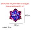 New Crystal Flower Brooches For Women Handmade Shining Sparking Pin 10 Colors Available Dress Coat Accessories
