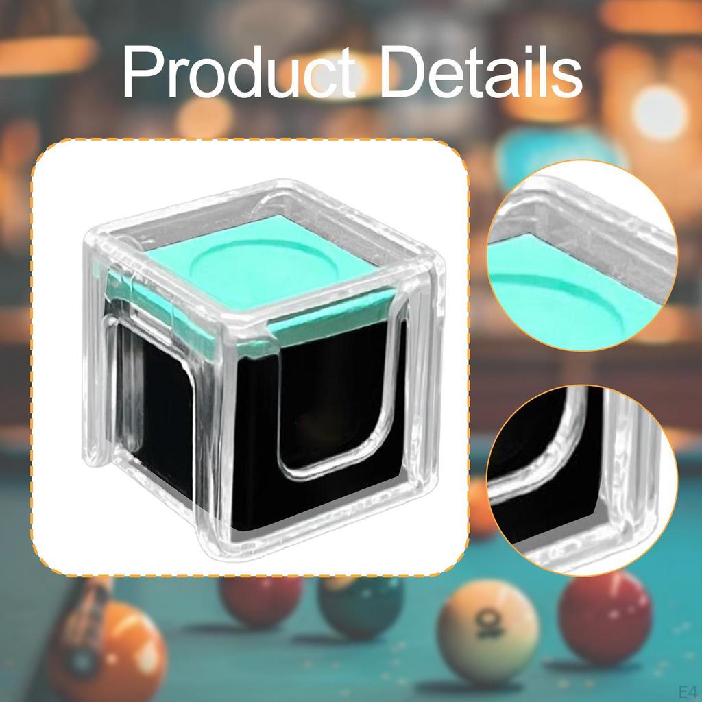 Аксессуары для мела для кия, Портативные, Увеличивают трение, Мел для бильярдных киев, Высокий