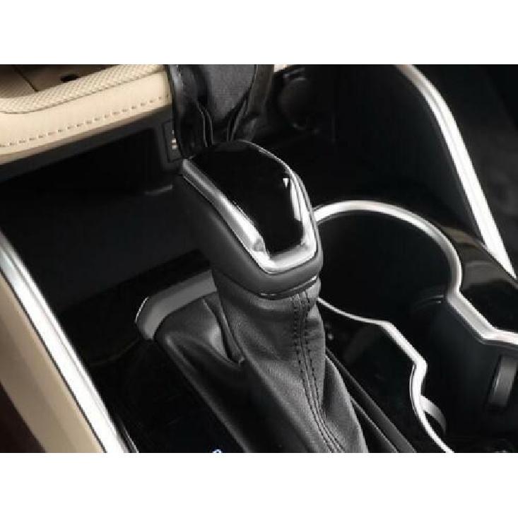 For Toyota Highlander - Black&Silver Interior Gear Shift Knob Cover Trim