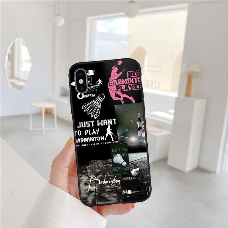 LO13 Badminton Sports Soft Shell Phone Case for Xiaomi Xiaomi Poco M4 M5 M6 M7 X3 X6 X7 F8 Ultra Pro GT NFC