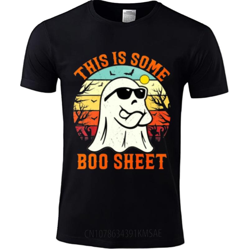 Short Sleeve Shirt Breathable Men Round Neck tshirt Oversized This Is Some Boo Sheet Ghost Sunset Comfort For man Tshirt