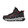 Skechers Velocitrek Fleece lined Cushioning Abrasion Resistant Thermal Low top Kids Lifestyle Shoes Black Red Teenagers 406422L-BKRD