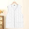 High-quality Down Cotton Vest Women's Autumn and Winter Warm Stand-up Collar Sleeveless Vest Fashion Outer Vest Jacket