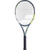 Теннисная ракетка Babolat Evo Aerogal Tung, серая, 2-е поколение, зелено-желтая – (Рукоятка 4 1/8 дюйма)