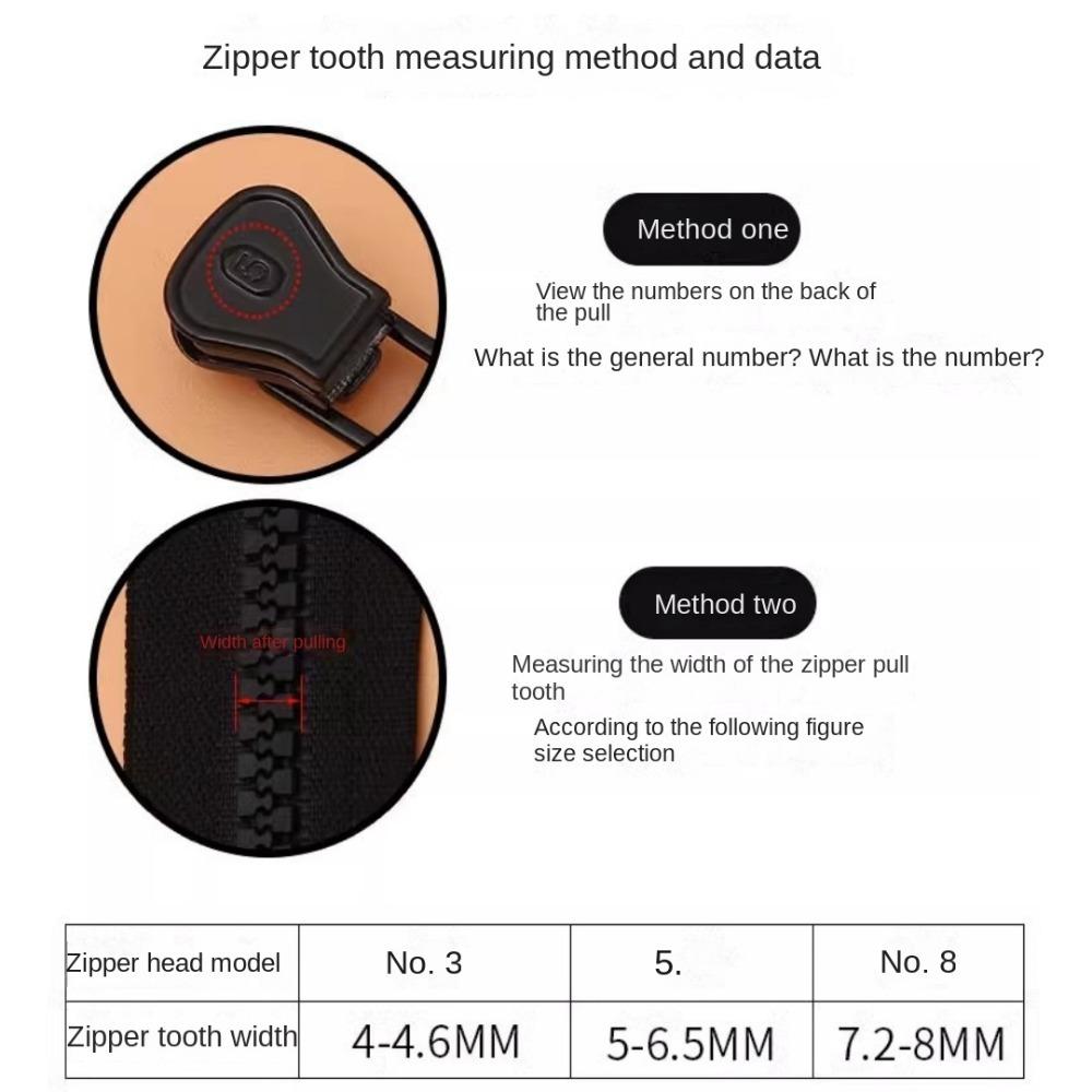 10 шт. Полимерный слайдер для молнии Черный Застежки-молнии для одежды и сумок Пулер для молнии Головка для запасных частей