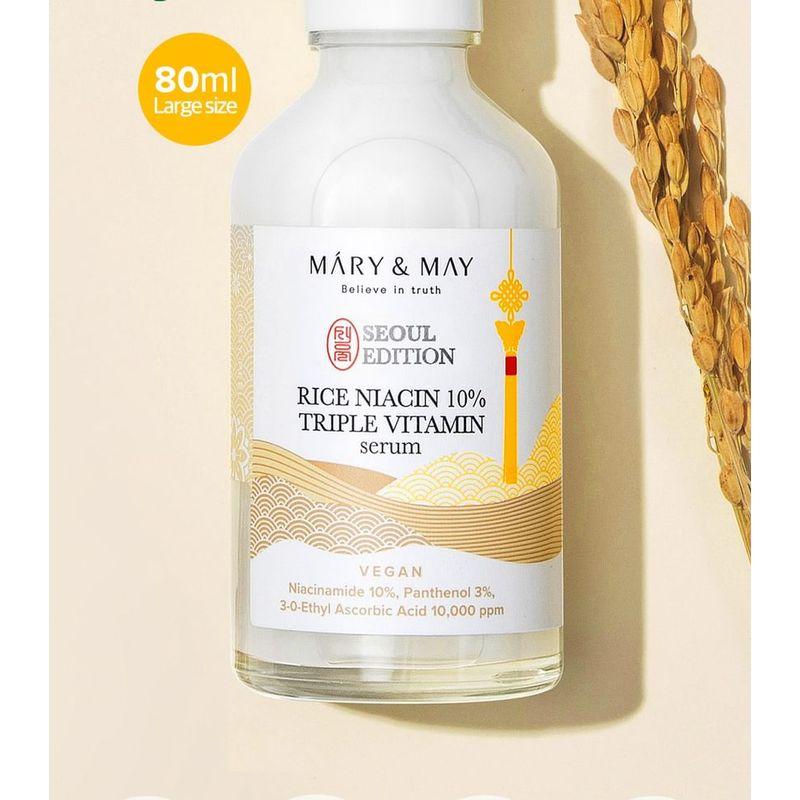 Mary&May Сыворотка с ниацином риса 10% и тройным витамином, Сеульское издание