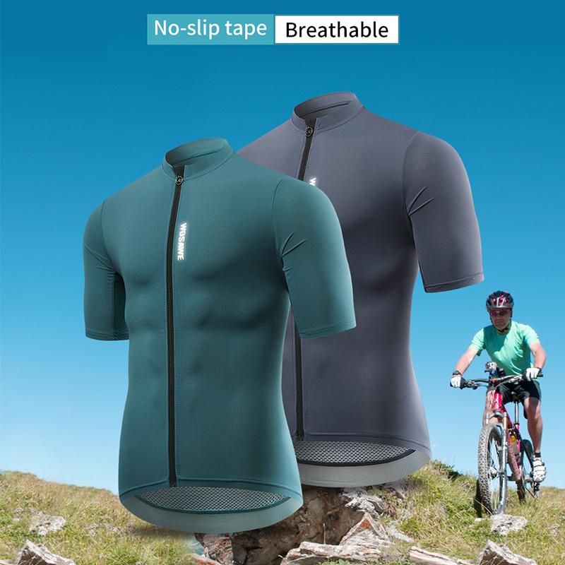 Wosawe Мужские трикотажные костюмы для велоспорта, дышащие топы, спортивная одежда, рубашки, летние комплекты, дышащие рукава, гелевые брюки 3/4, светоотражающие брюки