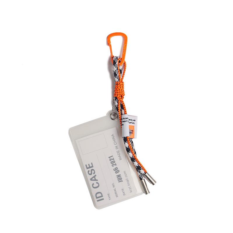 Держатель для карт, шнурок для ключей, флуоресцентный цветной брелок, декоративный держатель для удостоверений