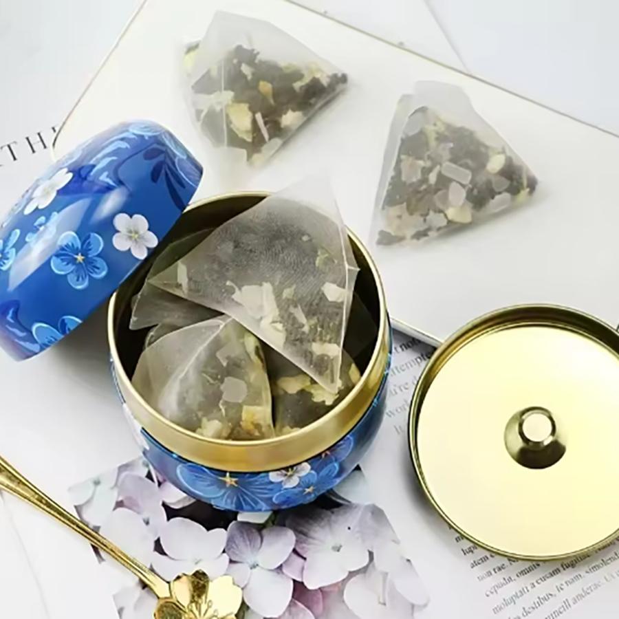 Пустая жестяная банка для чая, контейнеры для рассыпного чая с крышкой, герметичная банка, металлические банки для кофе и конфет, шкатулки для драгоценностей, банки для конфет, круглая банка