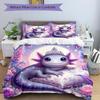 3Pcs Fairy Tale Axolotl Dreams Bedding Set Quilt Cover Pillowcase Home Christmas Xmas Halloween Gift 1 Duvet Cover 2 Pillowcase Em92855