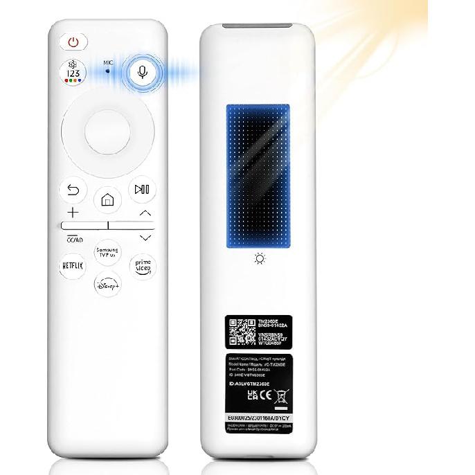 BN59-01432A Solar Voice Remote Replacement for Samsung TV Remote with Bluetooth Rechargeable Solar Cell, Compatible with Samsung TV 2023 2024 Neo