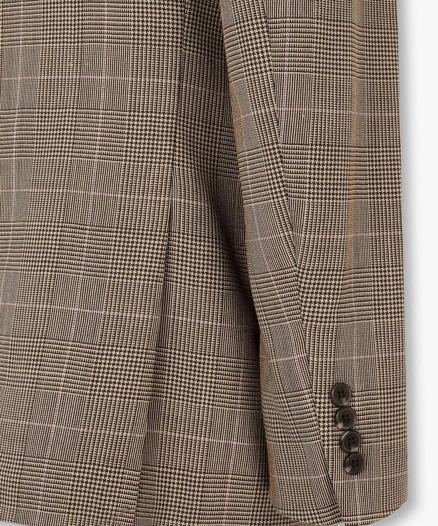 Man On The Boon Wool Blend Check Jacket_Brown 4716102006
