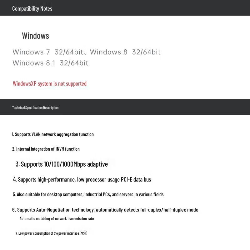 EB-LINK Intel I211 Gigabit PCI-E Network Card