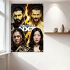 Металлическая табличка WWE NXT TakeOver, Винтажный промо-постер со звездами рестлинга для мужской комнаты, бара, домашнего декора, Динамичный эффект молнии