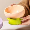 Simple Large-mouthed Ceramic Cat Bowl Flower Shaped Non-slip Anti-tipping Bowl Raised Design High Foot Bowl For Cats Dogs