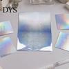 Rainbow Shimmer Laminating Roll 2PCS Holographic Film, with Shimmering Effect, Waterproof Sheets Scratch-Proof Precoated for Cards And DIY Projects
