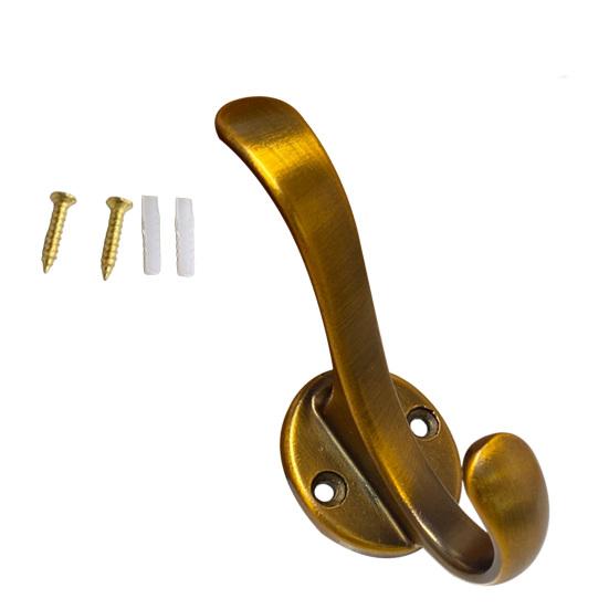 Coat Hook Corrosion-Resistant Wall Hooks Space Saving Upper And Lower Hooks for Bathroom Kitchen