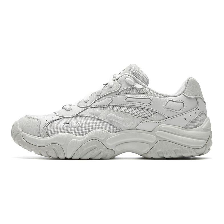 Fila Мужские кроссовки Koral Coral, удобные, прочные, дышащие, в стиле «папиных кроссовок», белые и серые, F12M612107FWO