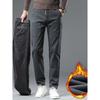 Winter Six Pocket Plush Thick/Regular Casual Pants Men'S Elastic Waistband Loose Multi Pocket Workwear Warm Pants Six Pocket Men'S Pants