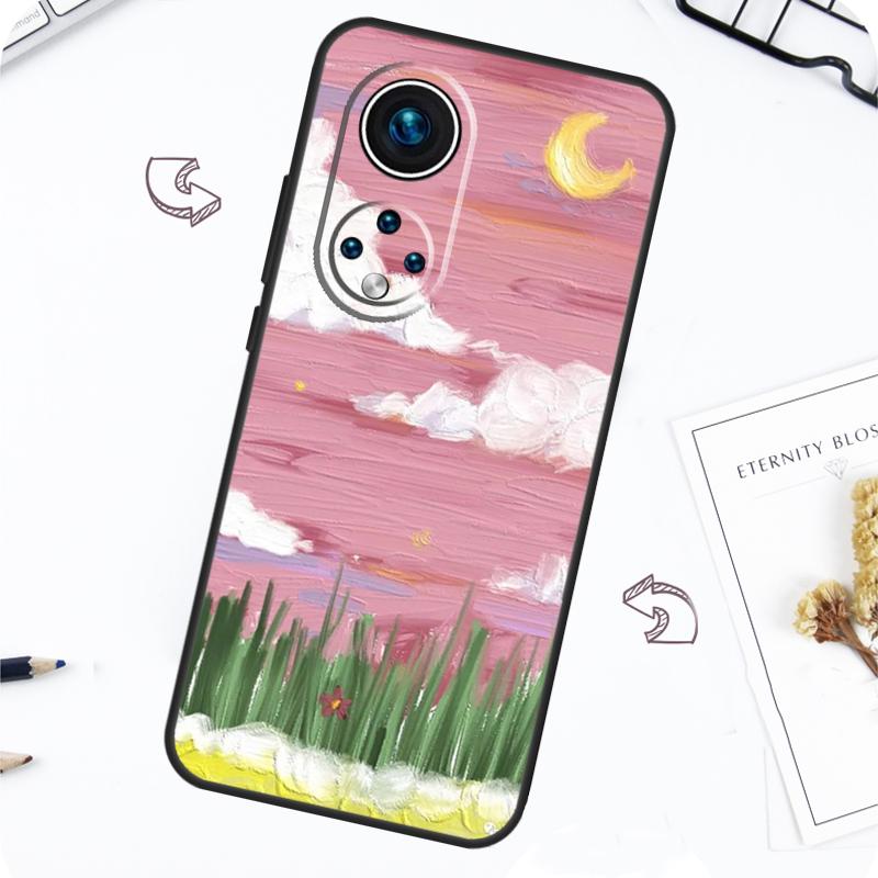 Чехол с корейским закатом для Honor Magic 7 Pro 5 6 Lite Honor 200 Pro 50 70 90 X8b X9a X8a X8 X9 X9c X9b
