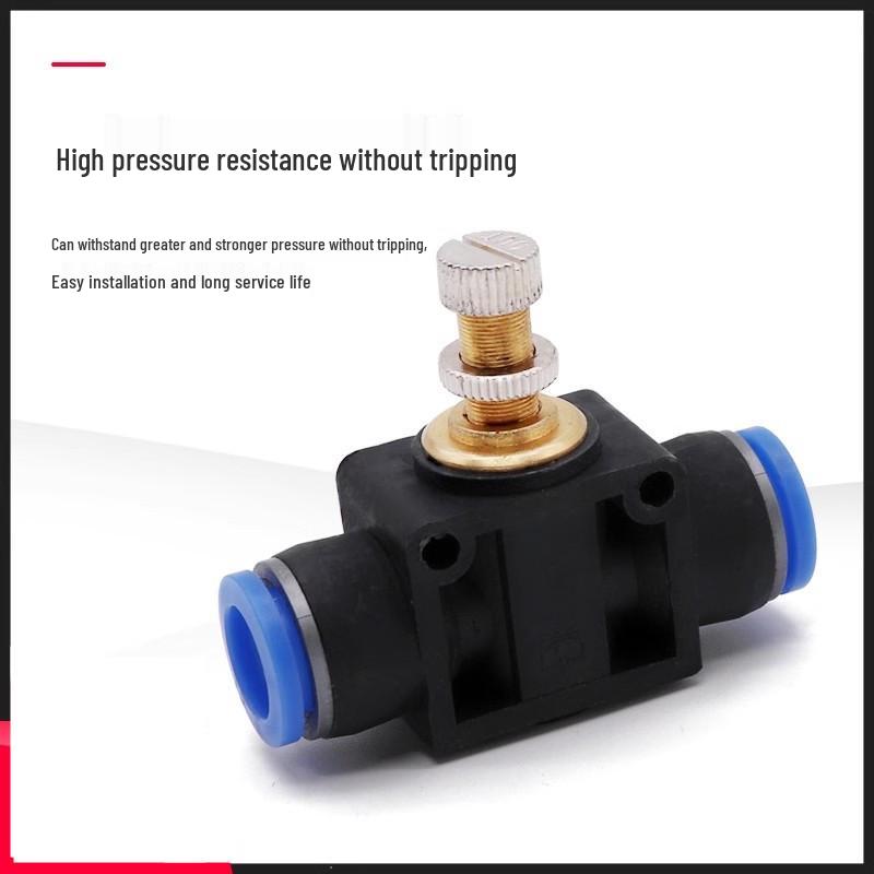Pneumatic SA4/6/8/10 Pipe One-Way Throttle Valve Air Hose Connector
