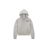 Nike X Stussy Stone Washed флисовая толстовка с капюшоном на молнии серые меланжевые топы унисекс FJ9181-050