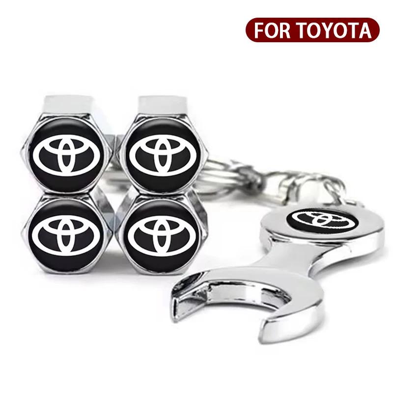 QHJS9 Tapas Válvula Neumático para Coche, Tapones Antipolvo para Válvulas Aire Automóvil para Toyota Corolla, Camry, RAV4,