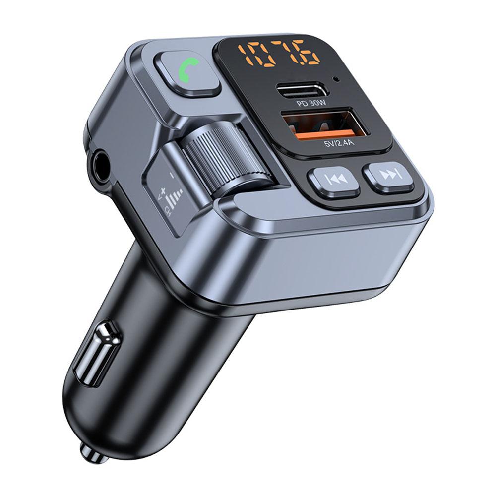 PD USB-C быстрое зарядное устройство 30 Вт Handsfree автомобильный MP3 стерео музыкальный плеер автомобильный Bluetooth-приемник Bluetooth 5.1 FM-передатчик 3,5 мм Aux