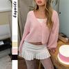 Fashionable Simple Long-sleeved Solid Color Jacket Top for Women Wool Woolen Women's Clothing 2025 Autumn and Winter