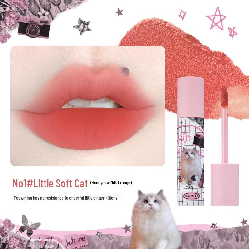 Flortte Velvet Matte Lip Cream в оттенке Kitten Milk Cake - Нелипкая формула